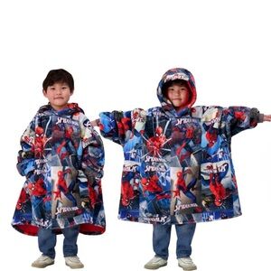 Kids Spider-man Superhero Character Costume Hoodie One Size Fits Most |4-10|